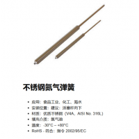 Weforma 不銹鋼氮氣彈簧，應用于食品工業(yè)、化工、海水行業(yè)