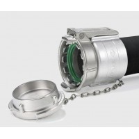 Elaflex  DDC - S 4"SS內(nèi)螺紋接頭 扣壓式固定 黃銅材質(zhì)抗蝕 緊密密封無滴漏 適配橡膠軟管